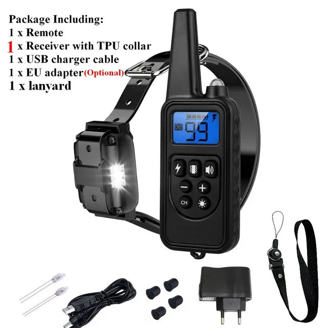 800m Range Remote Control Electric Pet Dog Training Collar