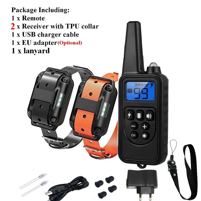 800m Range Remote Control Electric Pet Dog Training Collar