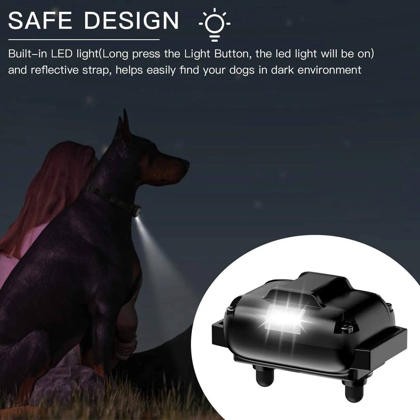 800m Range Remote Control Electric Pet Dog Training Collar