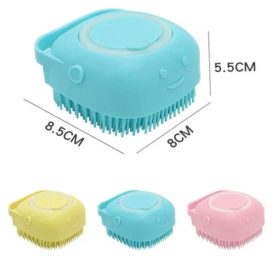 Pet Bathing Brush & Shampoo Dispenser