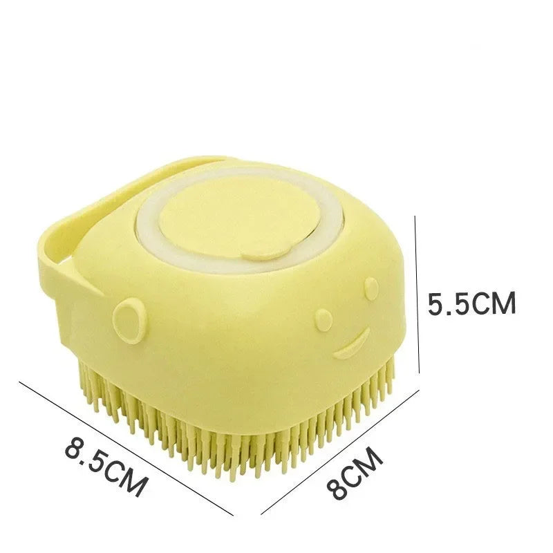 Pet Bathing Brush & Shampoo Dispenser