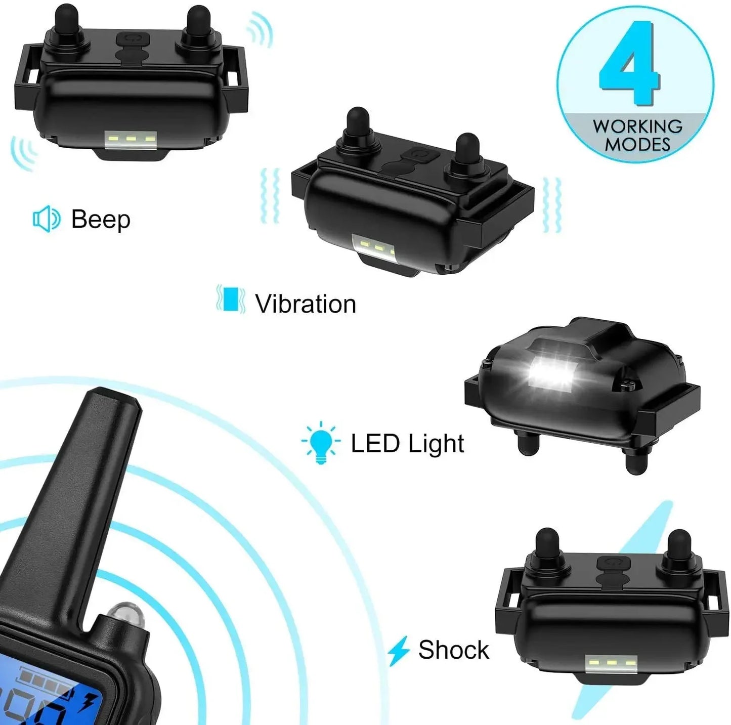 800m Range Remote Control Electric Pet Dog Training Collar