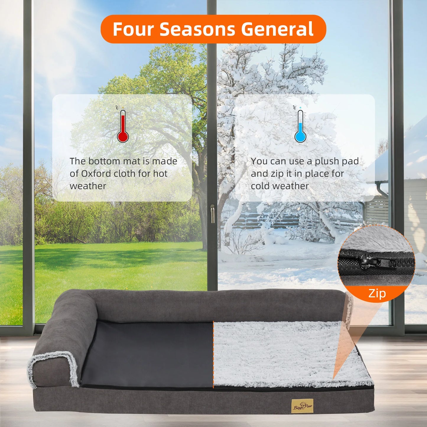 Washable Dog Bed for Extra Large Dogs