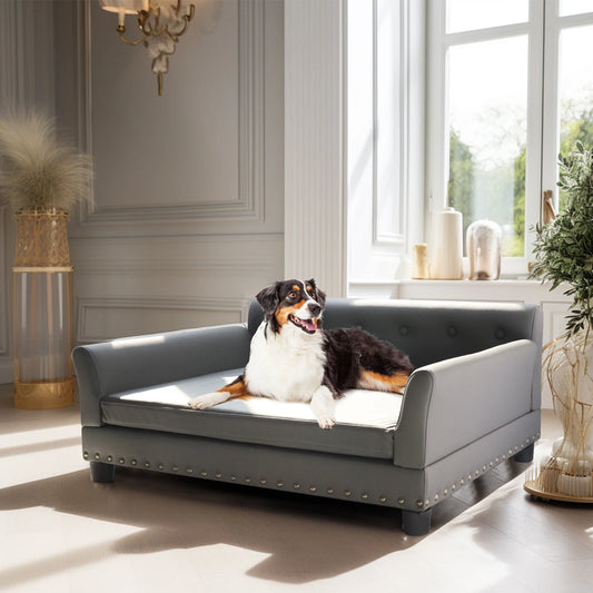 Microfiber Leather Dog Bed