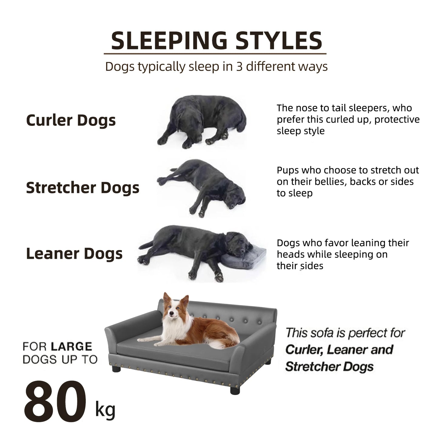 Microfiber Leather Dog Bed