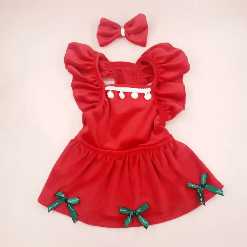 Red Skirt Costume For Cats