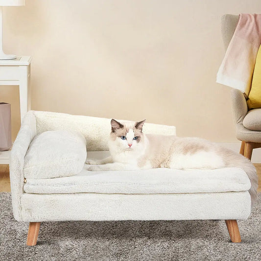 Solid Wood Elevated Pet Bed