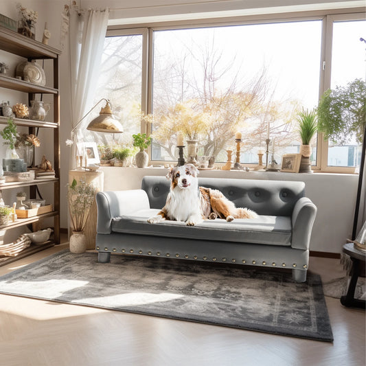 Microfiber Leather Dog Bed