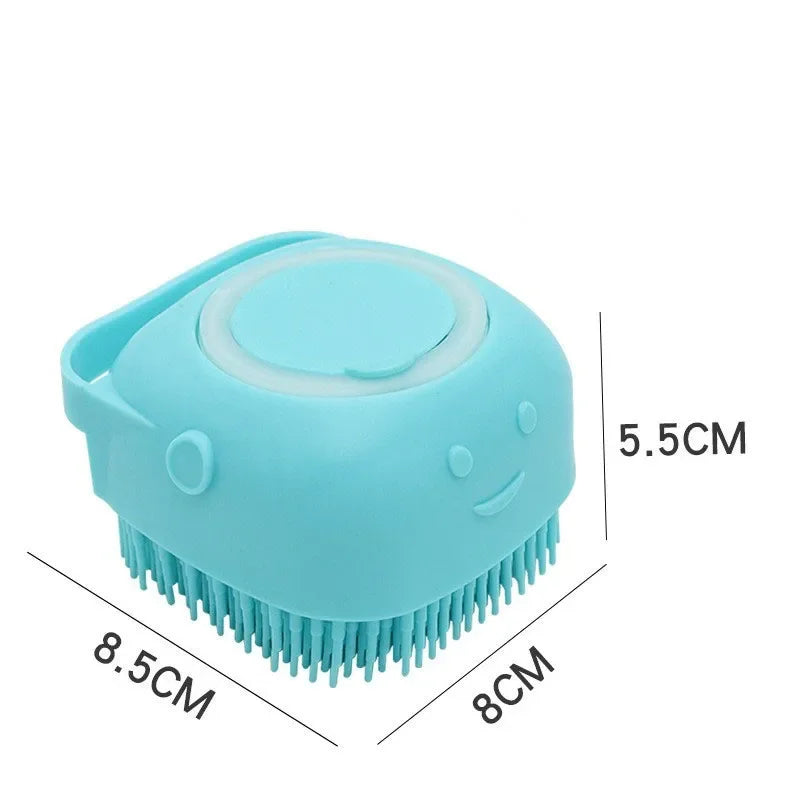 Pet Bathing Brush & Shampoo Dispenser