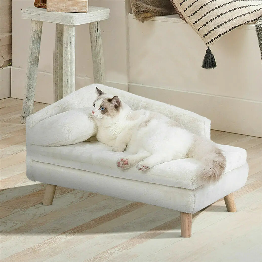 Solid Wood Elevated Pet Bed