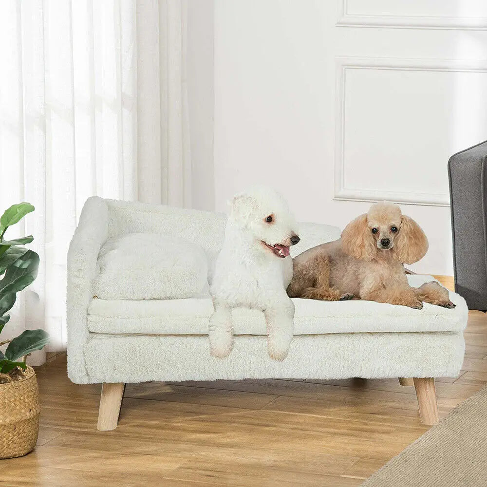 Solid Wood Elevated Pet Bed