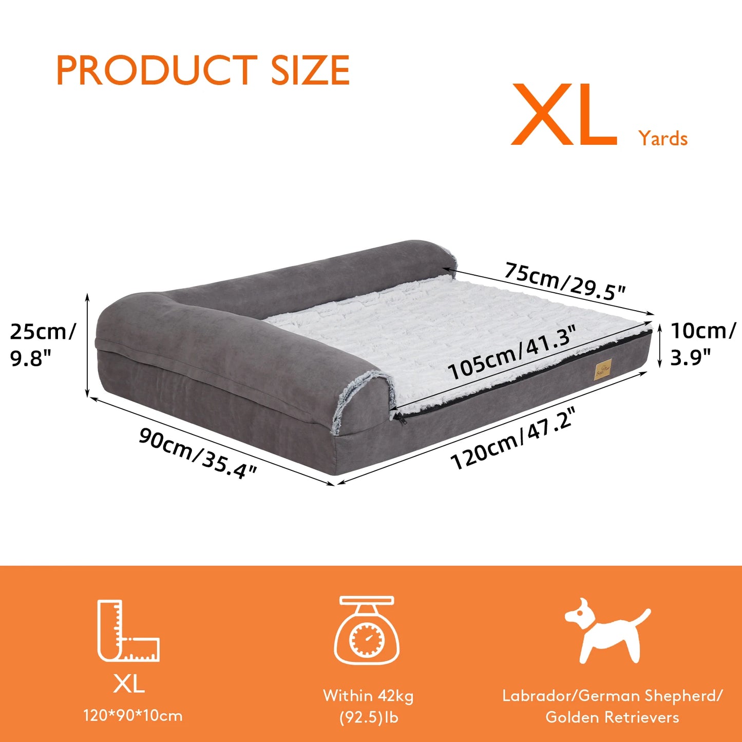 Washable Dog Bed for Extra Large Dogs