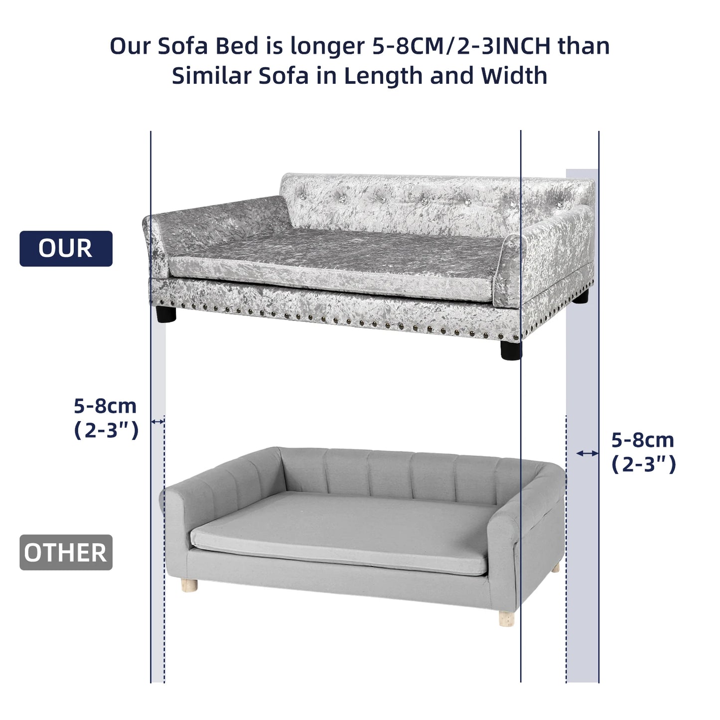 Microfiber Leather Dog Bed