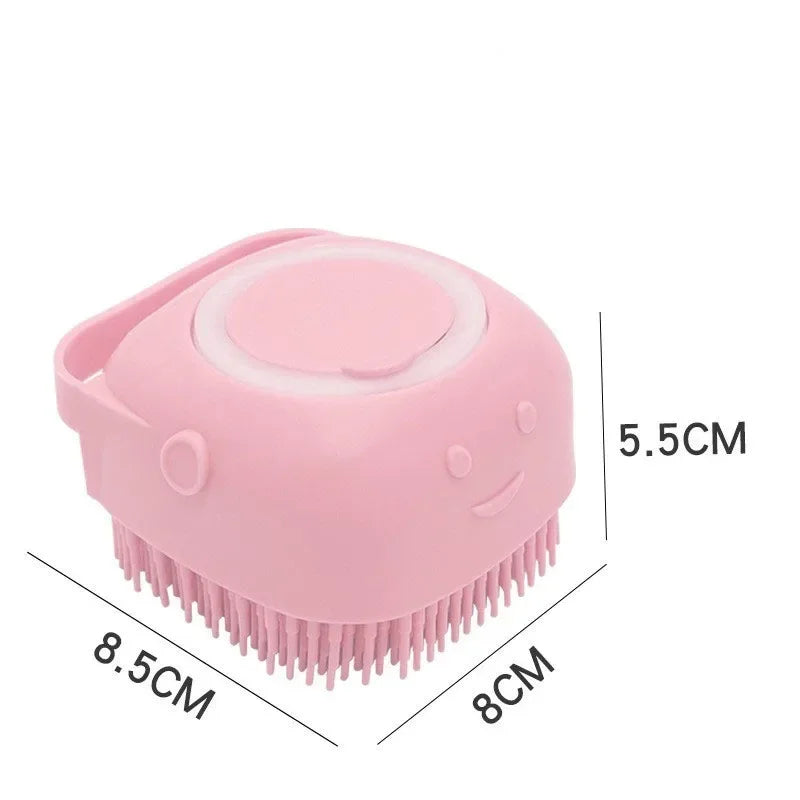 Pet Bathing Brush & Shampoo Dispenser