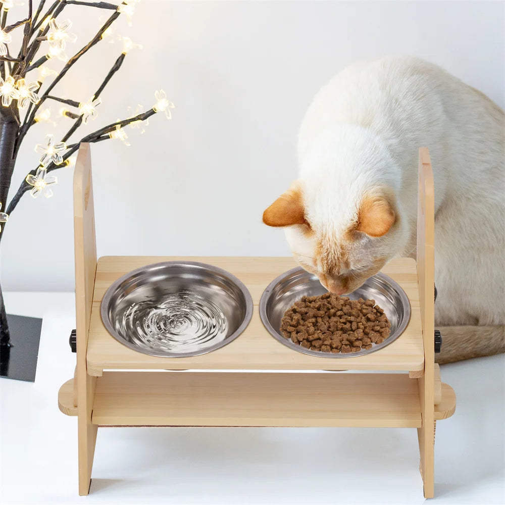 Height Adjustable Elevated Dog Bowls