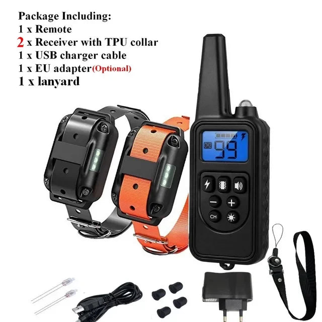 800m Range Remote Control Electric Pet Dog Training Collar
