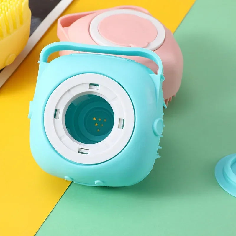 Pet Bathing Brush & Shampoo Dispenser