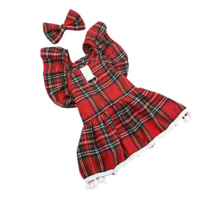 Red Skirt Costume For Cats