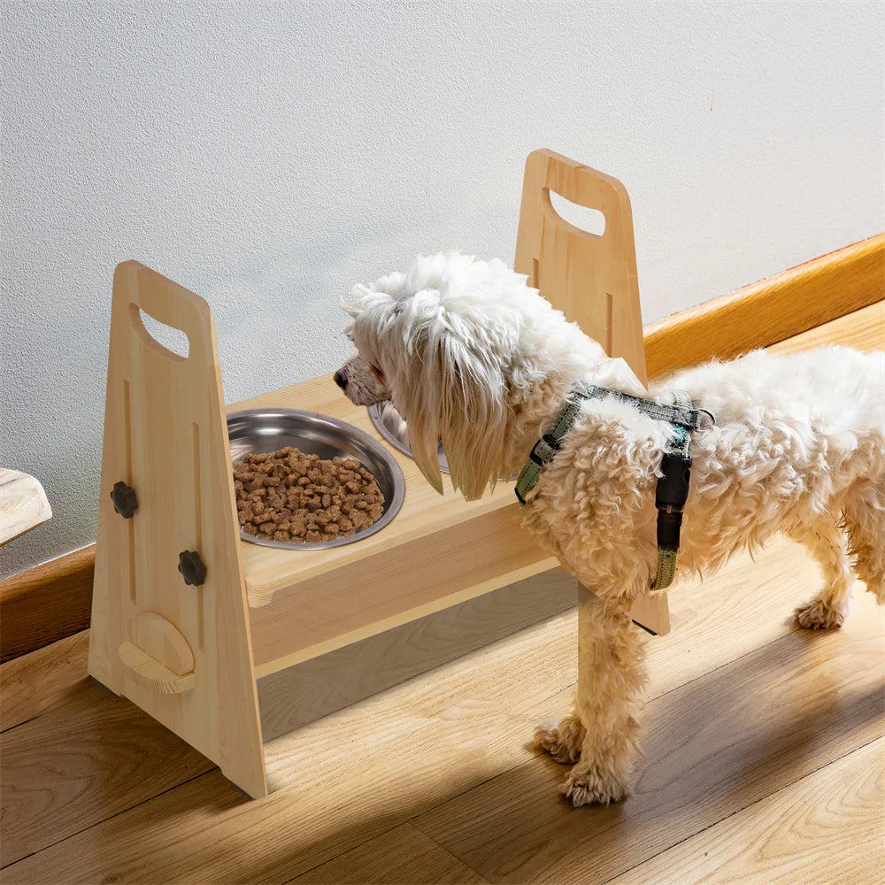 Height Adjustable Elevated Dog Bowls
