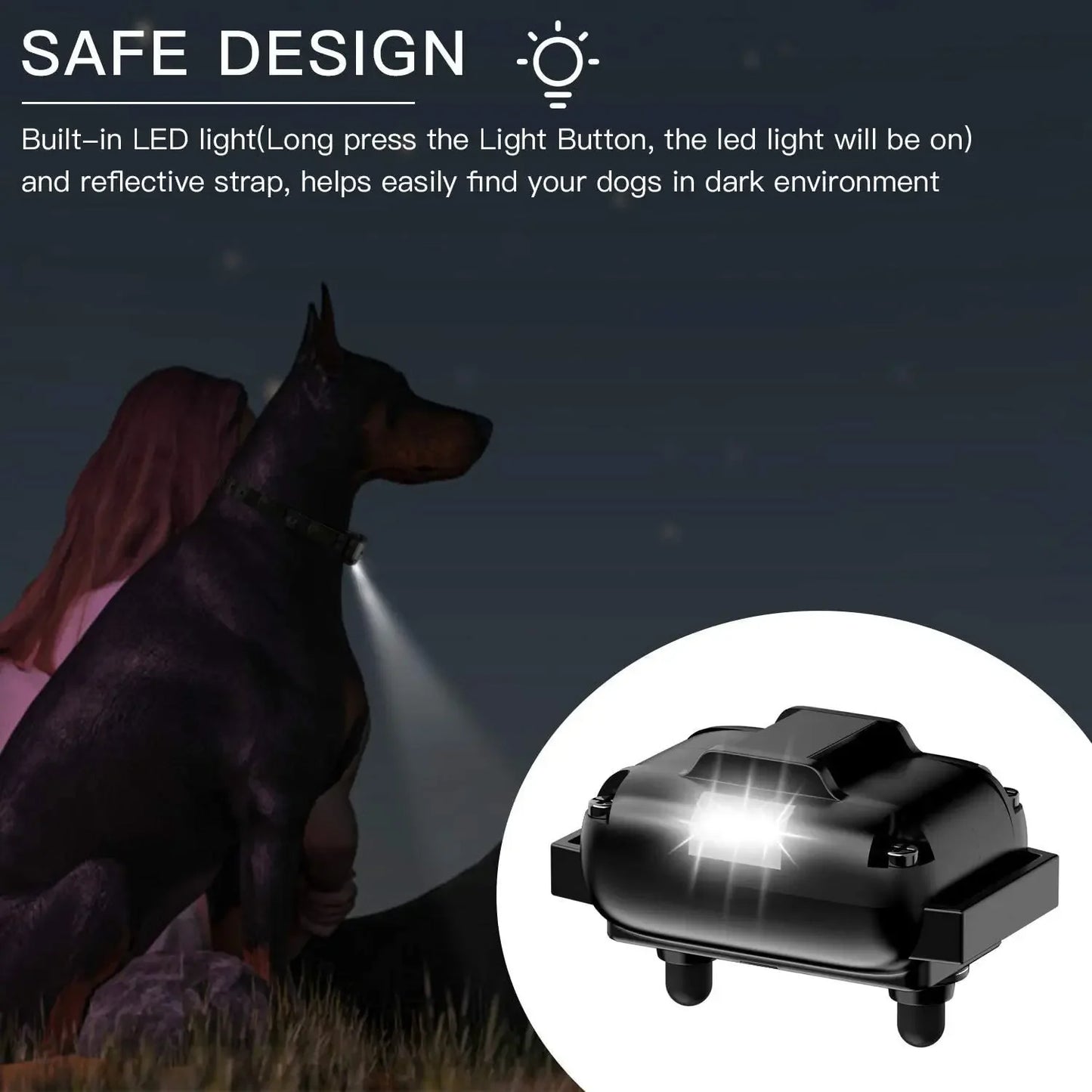 800m Range Remote Control Electric Pet Dog Training Collar