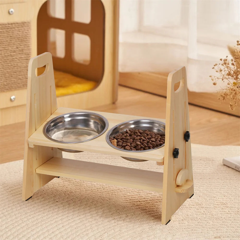 Height Adjustable Elevated Dog Bowls