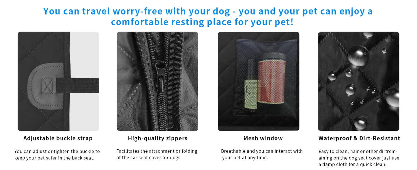 Waterproof Back Seat Cover for Pets