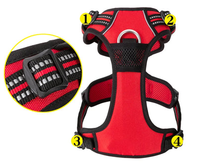 Pet Reflective Nylon Dog Harness