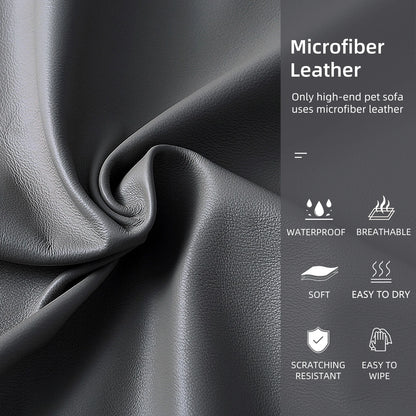 Microfiber Leather Dog Bed