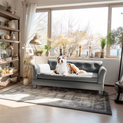 Microfiber Leather Dog Bed