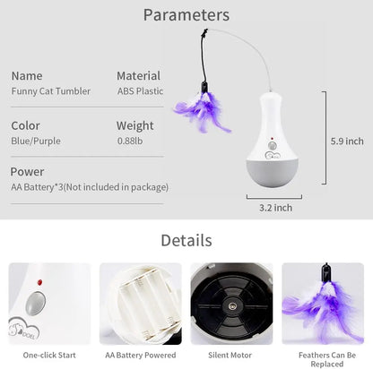Funny Feather Kitten Teaser Toy