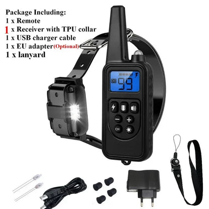800m Range Remote Control Electric Pet Dog Training Collar