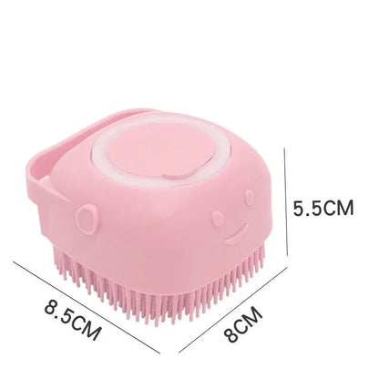 Pet Bathing Brush & Shampoo Dispenser